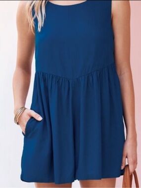 Mister Zimi Navy Blue Sleeveless Romper - Size 2 US (Size 8 AUS)